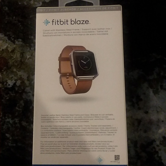 Fitbit Blaze brown silver leather Size S - Picture 2 of 4